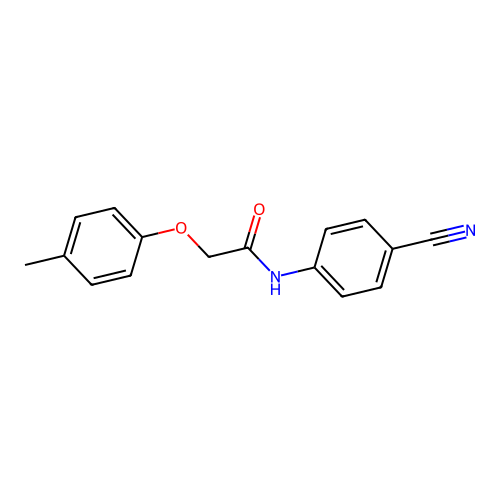 N-(4-氰基苯基)-2-(4-甲基苯氧基)乙酰胺 structure