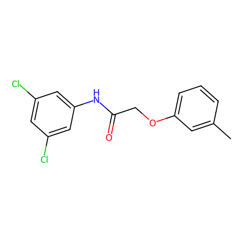 N-(3,5-dichlorophenyl)-2-(3-methylphenoxy)acetamide structure