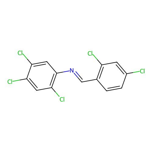 1-(2,4-dichlorophenyl)-N-(2,4,5-trichlorophenyl)methanimine structure