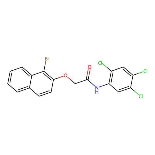 2-(1-bromo(2-naphthyloxy))-N-(2,4,5-trichlorophenyl)acetamide structure