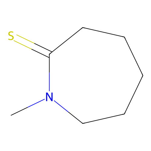 1-Methyl-2-azepanethione structure