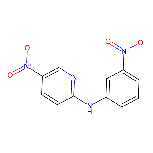 5-nitro-N-(3-nitrophenyl)pyridin-2-amine structure