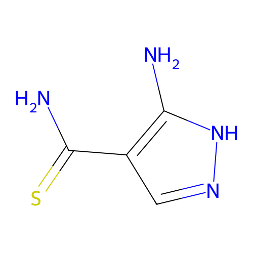 5-amino-1H-pyrazole-4-carbothioamide structure