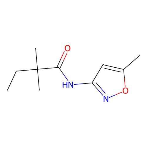 2,2-dimethyl-N-(5-methyl-1,2-oxazol-3-yl)butanamide structure