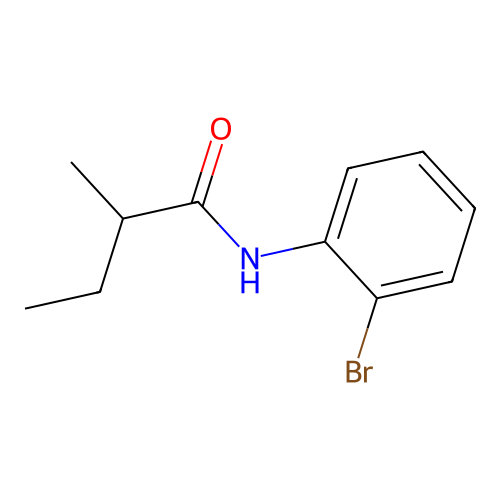 N-(2-bromophenyl)-2-methylbutanamide structure