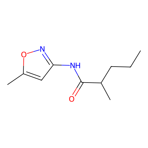 2-methyl-N-(5-methyl-1,2-oxazol-3-yl)pentanamide structure