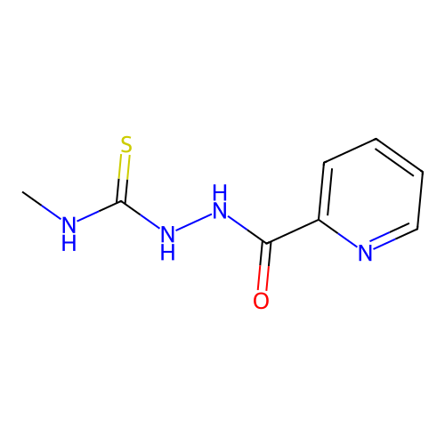 N-methyl-2-(pyridin-2-ylcarbonyl)hydrazinecarbothioamide structure