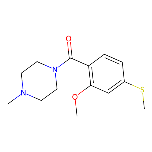 1-[2-Methoxy-4-(methylthio)benzoyl]-4-methylpiperazine structure