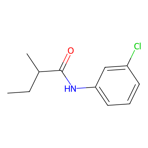 N-(3-chlorophenyl)-2-methylbutanamide structure