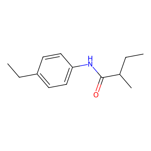 N-(4-ethylphenyl)-2-methylbutanamide structure