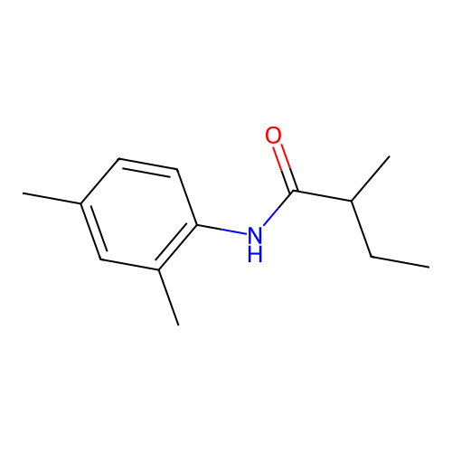 N-(2,4-dimethylphenyl)-2-methylbutanamide structure
