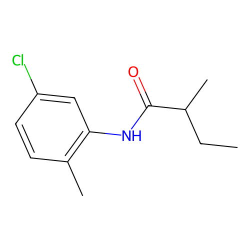 N-(5-chloro-2-methylphenyl)-2-methylbutanamide structure