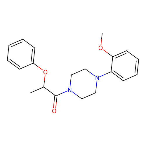 1-[4-(2-Methoxyphenyl)piperazin-1-yl]-2-phenoxypropan-1-one structure