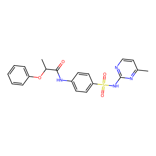 N-{4-[(4-methylpyrimidin-2-yl)sulfamoyl]phenyl}-2-phenoxypropanamide structure