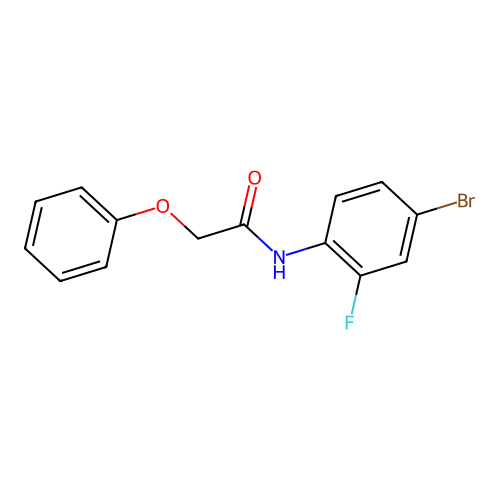 N-(4-bromo-2-fluorophenyl)-2-phenoxyacetamide structure