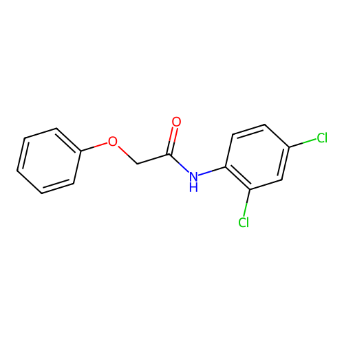 N-(2,4-dichlorophenyl)-2-phenoxyacetamide structure