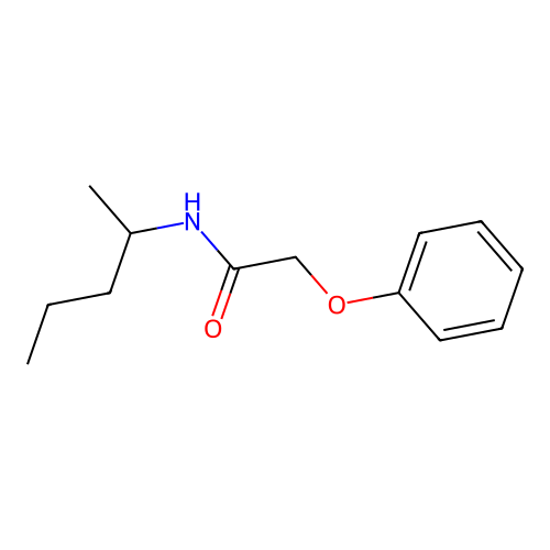 N-pentan-2-yl-2-phenoxyacetamide structure