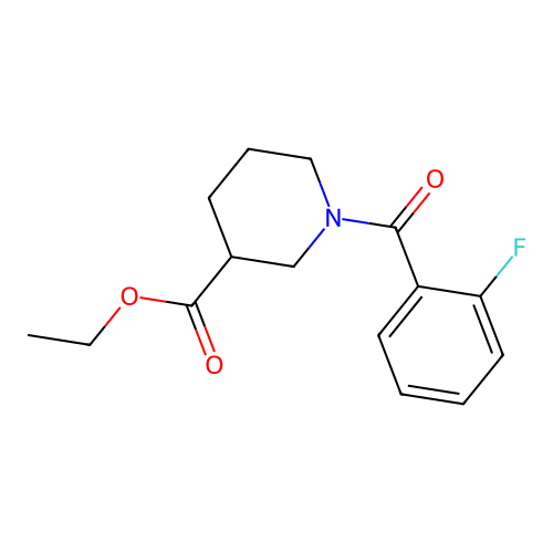 Ethyl 1-(2-fluorobenzoyl)piperidine-3-carboxylate structure