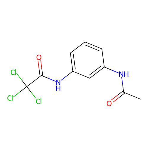 N-[3-(acetylamino)phenyl]-2,2,2-trichloroacetamide structure