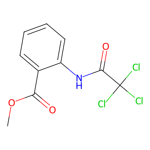 methyl N-trichloroacetylanthranilate structure