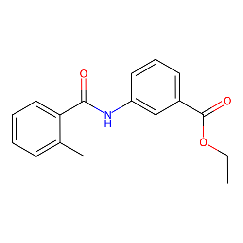 Ethyl 3-[(2-methylbenzoyl)amino]benzoate structure
