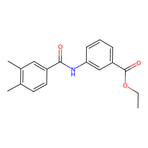 Ethyl 3-[(3,4-dimethylbenzoyl)amino]benzoate structure