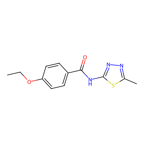 4-ethoxy-N-(5-methyl-1,3,4-thiadiazol-2-yl)benzamide structure