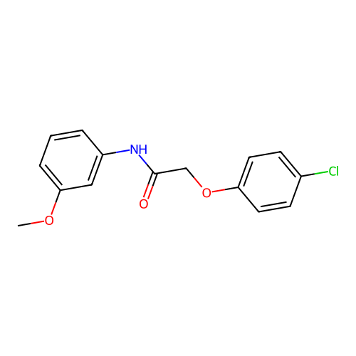 2-(4-chlorophenoxy)-N-(3-methoxyphenyl)acetamide structure