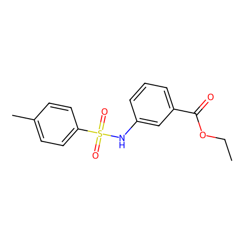 Ethyl 3-[(4-methylphenyl)sulfonylamino]benzoate structure