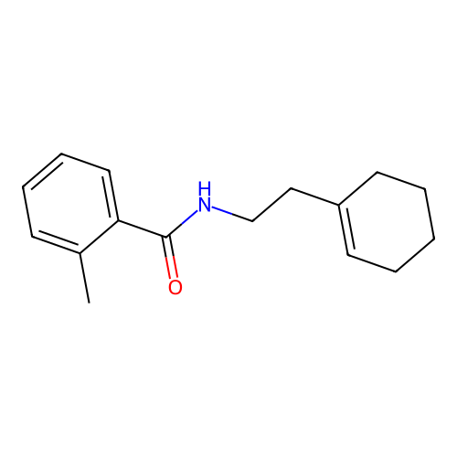 N-[2-(1-cyclohexen-1-基)乙基]-2-甲基苯甲酰胺 structure