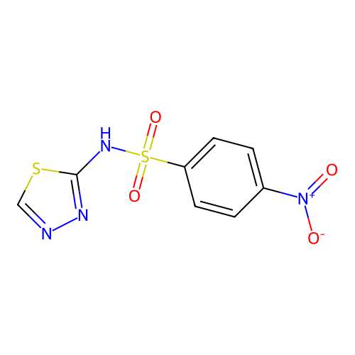 4-nitro-N-(1,3,4-thiadiazol-2-yl)benzenesulfonamide structure