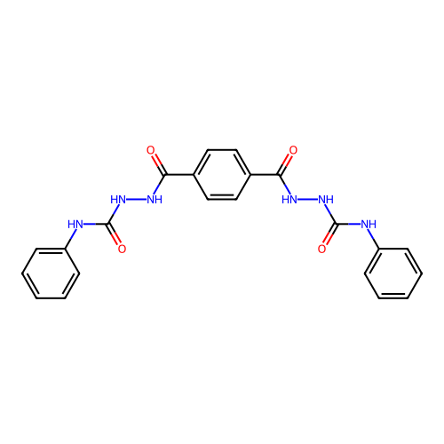 1-Phenyl-3-[[4-[(phenylcarbamoylamino)carbamoyl]benzoyl]amino]urea structure