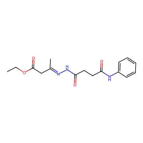 ethyl (3E)-3-{2-[4-oxo-4-(phenylamino)butanoyl]hydrazinylidene}butanoate structure
