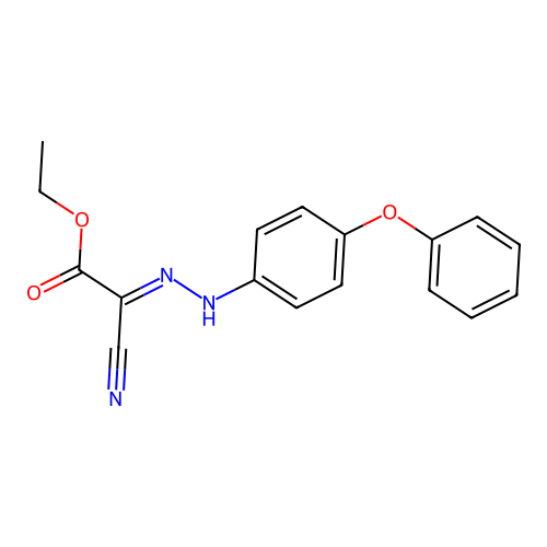 Ethyl cyano[(4-phenoxyphenyl)hydrazono]acetate structure