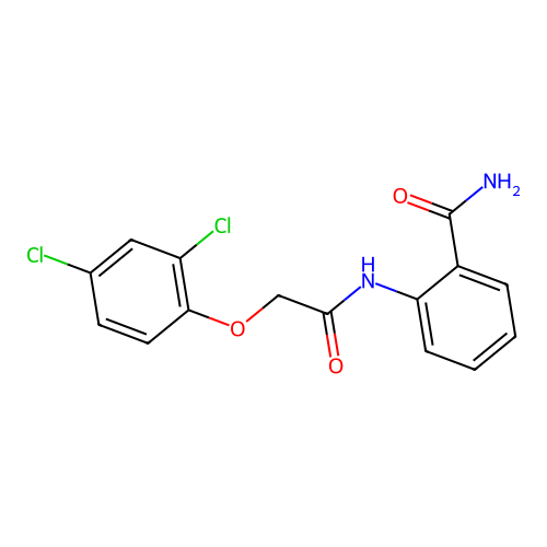 2-{[(2,4-Dichlorophenoxy)acetyl]amino}benzamide structure