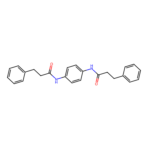 3-phenyl-N-[4-(3-phenylpropanoylamino)phenyl]propanamide structure