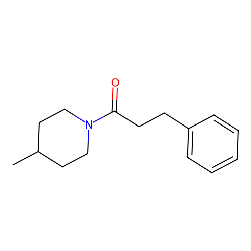 4-Methyl-1-(3-phenylpropanoyl)piperidine structure