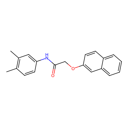 N-(3,4-dimethylphenyl)-2-(2-naphthyloxy)acetamide structure