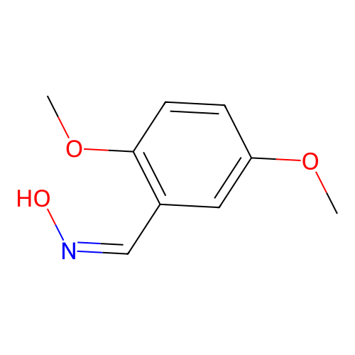(NZ)-N-[(2,5-dimethoxyphenyl)methylidene]hydroxylamine structure