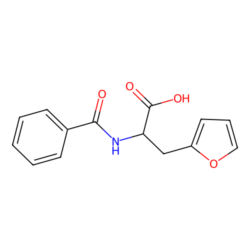 2-Benzamido-3-(furan-2-yl)propanoic acid structure