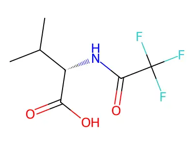 (2S)-3-methyl-2-(trifluoroacetamido)butanoic acid structure