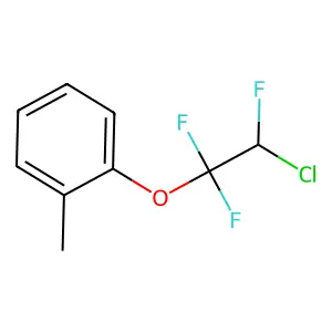 Beta-chloro-2-methyl-alpha,alpha,beta-trifluorophenetole structure