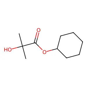 Cyclohexyl 2-hydroxy-2-methylpropanoate structure
