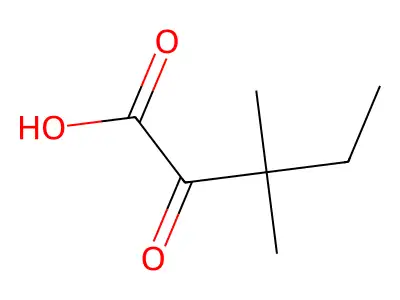 3,3-Dimethyl-2-oxopentanoic acid structure