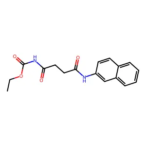 ethyl N-[4-(naphthalen-2-ylamino)-4-oxobutanoyl]carbamate structure