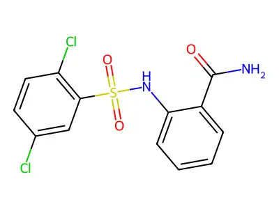2-{[(2,5-Dichlorophenyl)sulfonyl]amino}benzamide structure