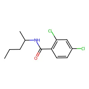 2,4-二氯-N-戊-2-基苯甲酰胺 structure