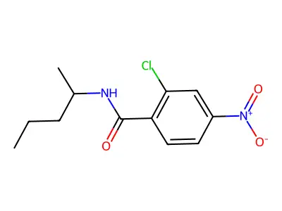 2-chloro-4-nitro-N-(pentan-2-yl)benzamide structure