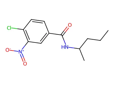 4-chloro-3-nitro-N-(pentan-2-yl)benzamide structure