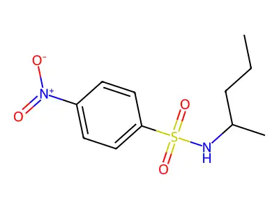 4-nitro-N-(pentan-2-yl)benzenesulfonamide structure